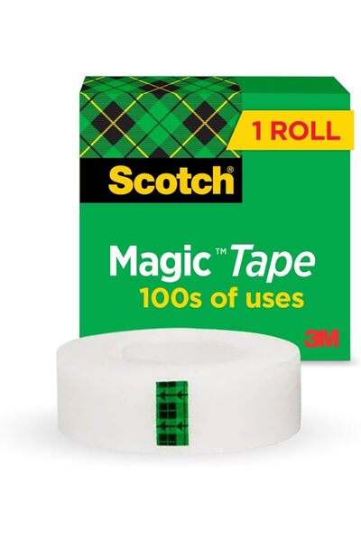 Generic Scotch Brand Magic Tape with Dispenser, Writeable, Matte Finish - 1 Roll