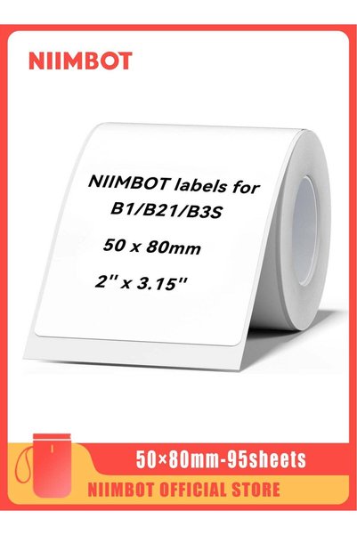 Generic B3S/B21/B2/B1 Label Maker Tape Label Tape Waterproof Thermal White La...