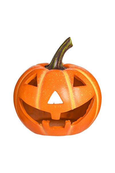 OEM Dovleac Decorativ din Polyresin de Halloween Ø25x27 cm – decor înfricoșăt...