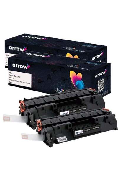 Generic 05/80A BLACK 2 PACK Toner Cartridge for use in LaserJet Pro 400 M401a...