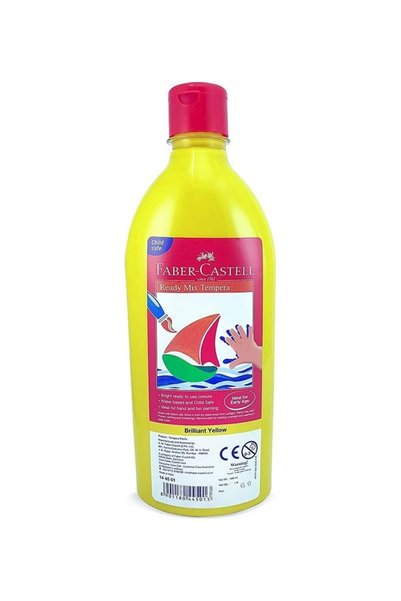 Generic Ready-Mix Tempera Paint Bottle Brilliant Yellow