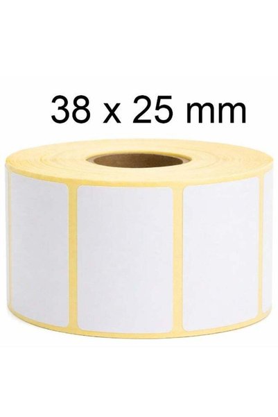 Generic Thermal Barcode Label Roll 38 x25mm – 1000 PCS Direct Thermal Barcode...