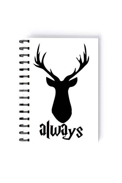 Generic Spiral A5 Notebook Hogwarts School Movies Collection Always Deer Harr...