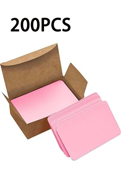 Generic 200PCS Small Blank Index Cards 3.5x2 inches Note Cards Study Flash Ca...