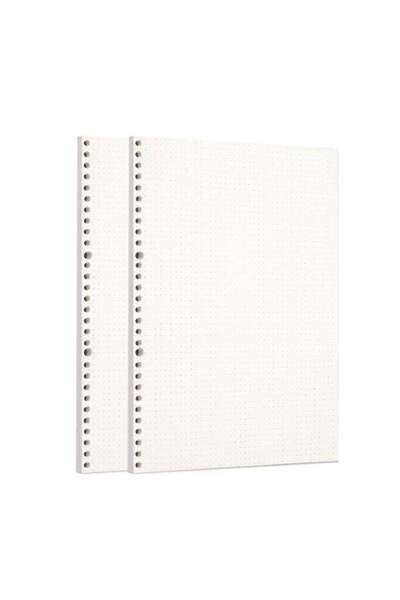 Generic Zelten 2 Pack A4 90 Sheets/180 Pages Dotted Loose Leaf Punched Paper ...