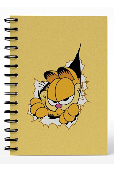 Generic Wirebound Spiral Notebook Funny Cat Garfield Lined Writing Journal