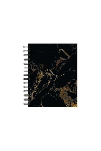 Generic Black Marble Hardcover Spiral Notebook