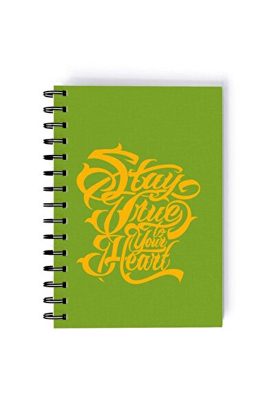 Generic Spiral A5 Notebook Typography Motivation and Inspirational Quote Stay...