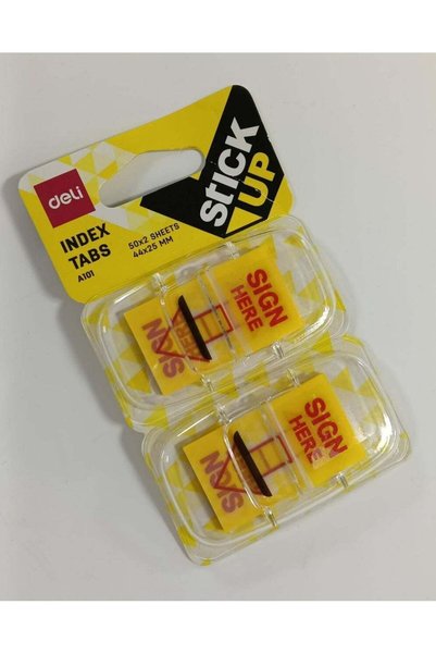 Generic Deli A10101 Sign Here Index Tab Sticky Up