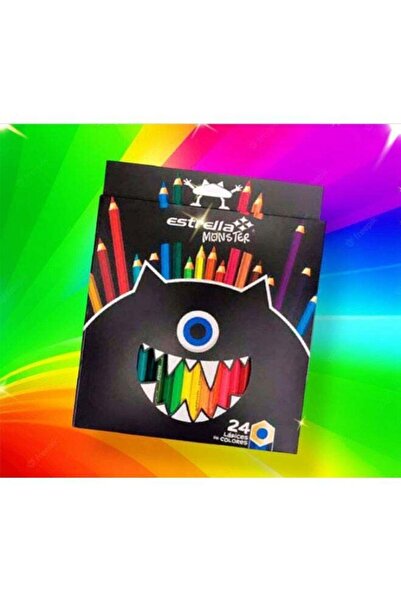 Generic Estrella Monster 24-Piece Color Pencils Multicolour