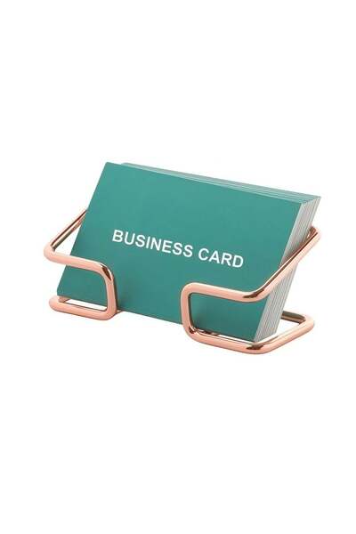Generic Business Card Holder for Desk, Cute Metal Card Organizers and Office ...