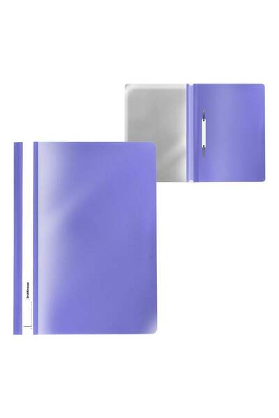 Generic 20-Piece A4 Size Report File With Fastener Pastel Violet