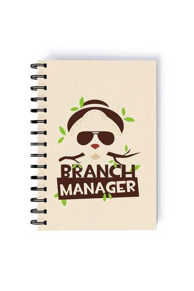 Generic Branch Manager Printed Rectangle Spiral A5 Notebook Multicolour