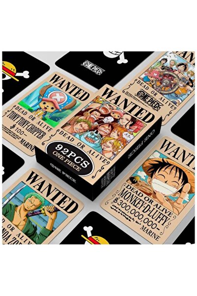 Generic 92Pcs One Piece Wanted Lomo Cards and Stickers