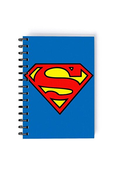Generic Spiral A5 Notebook Superman Retro Blue Red Man of Steel Super Man