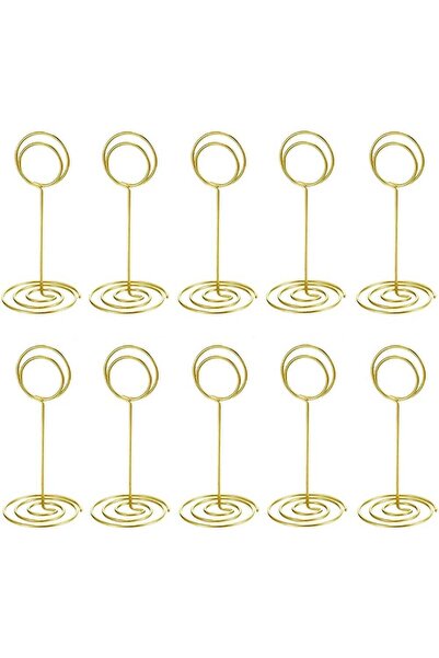 Generic 20 Pack Gold Table Number Holders, Place Card Holder, Photo Picture S...