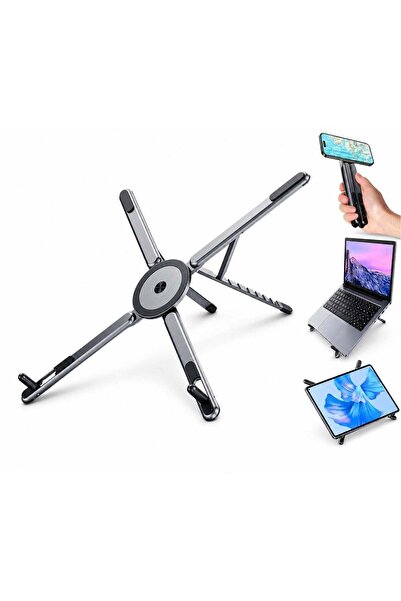 Generic 3-in-1 Foldable Aluminum Laptop Stand, Portable Adjustable Laptop Tab...