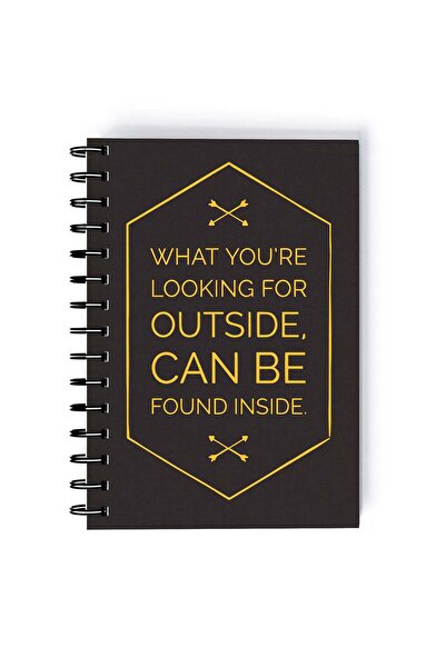 Generic Spiral A5 Notebook Inspirational Quote Motivations What you are looki...