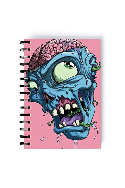 Generic Spiral A5 Notebook Zombie Undead Cute