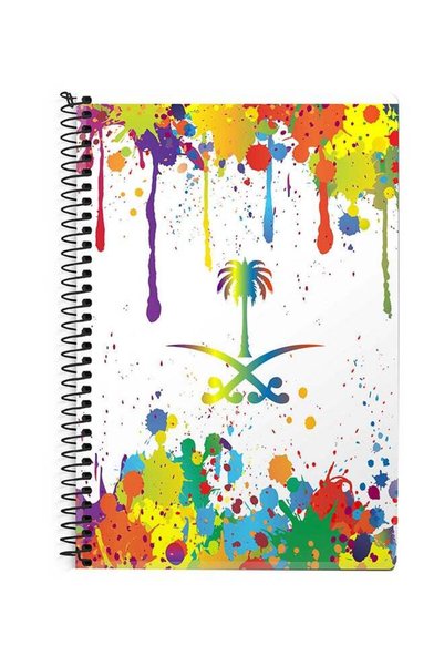 Generic Spiral Bound Colorful Notebook Multicolour