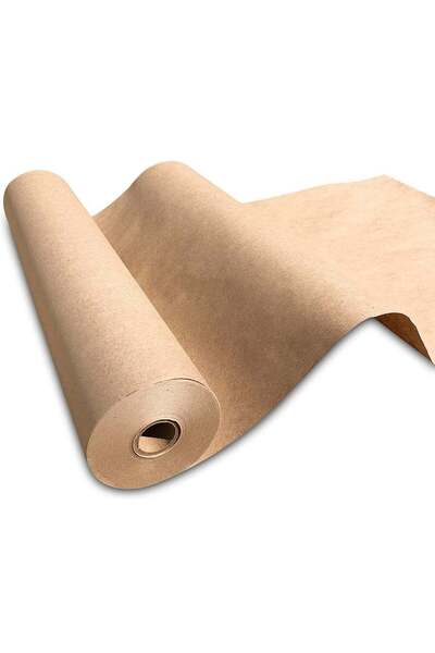 Generic Brown Kraft Paper Roll, 30cm x 30m, Durable Wrapping Paper, Unbleache...