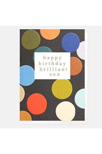 Generic Caroline Gardner Pattern Work Big Spot Happy Birthday Son Greeting Card