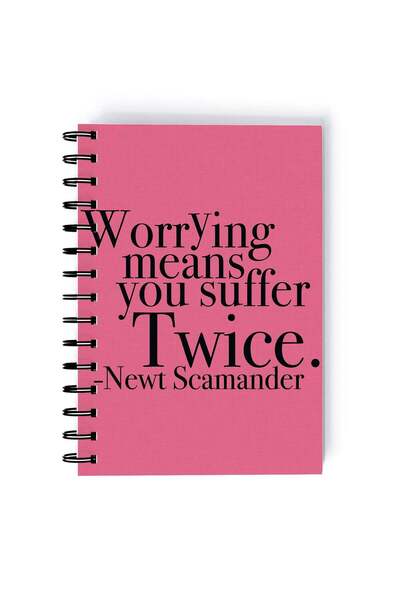 Generic Spiral A5 Notebook Harry Potter Newt Scamander Quote Movies Collectio...
