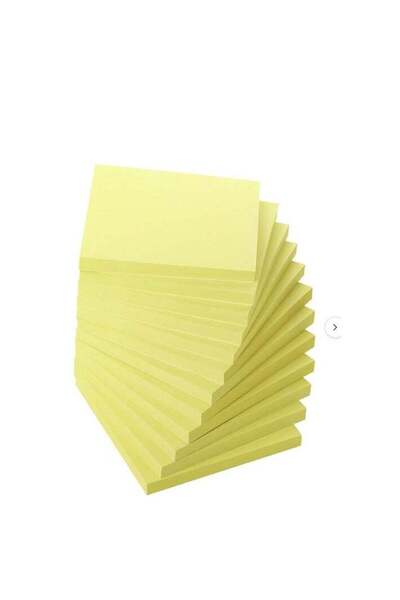Generic Deli Sticky Note Yellow 76x76 Mm 3x3 1x100 1x12