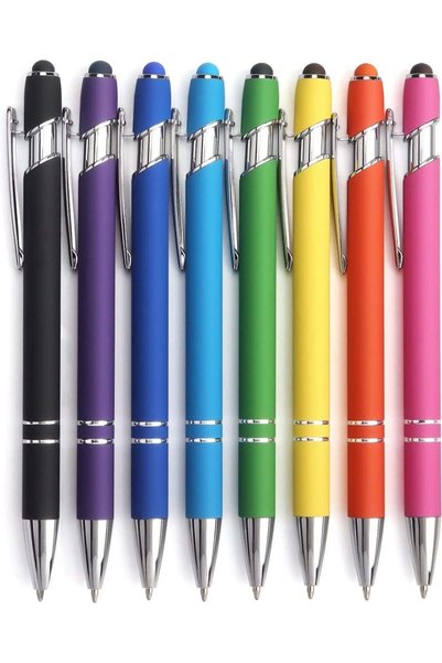 Generic Retractable Gel Ink Pens, 8ct Black Ink 0.5mm Fine Point Tip Pen Comf...
