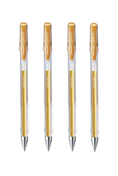 Generic 4-Piece Signo Roller Pen 0.8mm Tip Gold Ink