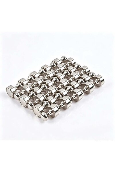 Generic Heavy Duty Metal Magnetic Push Pins 12x16mm, Pack of 24 – Small High-...