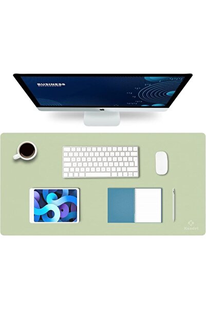 GENERAL K KNODEL Large Office Leather Desk Mat, Mouse and Keyboard Pad, Compu...
