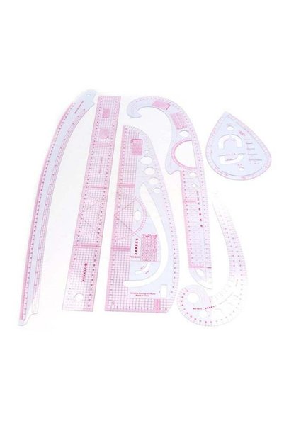 Generic Sewing Ruler Set, 7pcs High Accuracy Durable Sewing Ruler Tailor Set ...