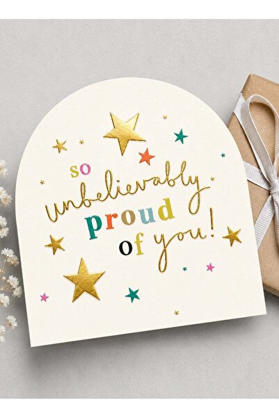 Generic So Proud Of You Feel Good Greeting Card, Encouragement and Congratula...