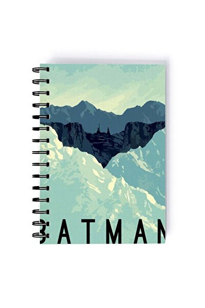 Generic Spiral A5 Notebook Batman Gotham Bats Design Dark Knight