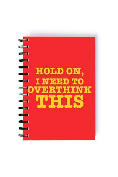 Generic Spiral A5 Notebook Funny Office Professional Life OverThinker Aesthetics