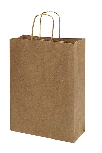 Generic Brown Paper bags with handles 27 x 22 x 11 cm Large Kraft Gift bags f...