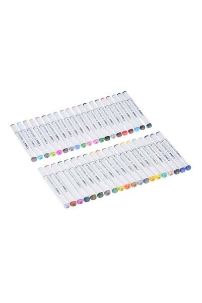 Generic 40-Piece Graphic Art Twin Tip Highlighter Set Multicolour