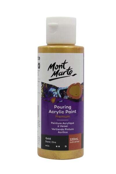 Generic Premium Pouring Acrylic Gold 120ml Content