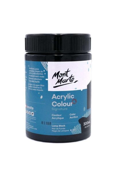 Generic Signature Acrylic Colour 300ml Content Lamp Black