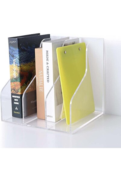 Generic ARS Desk Organizer, Acrylic Magazine Rack, Book Stand, File Holder fo...