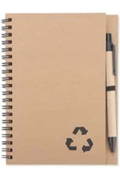 Generic Notebook with Pen Gift Set | Spiral Notebook with Paper Cover & Match...