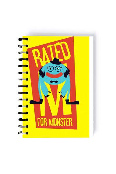 Generic Spiral A5 Notebook Cartoon Animals Funny Monster