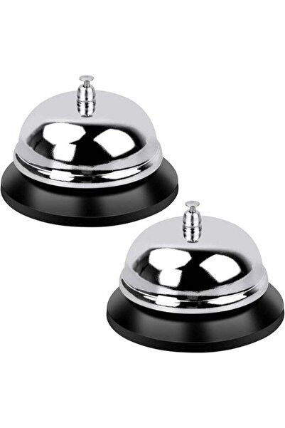 Generic Pack of 2 Reception Bell Stainless Steel Table Bell Reception Bell Ch...