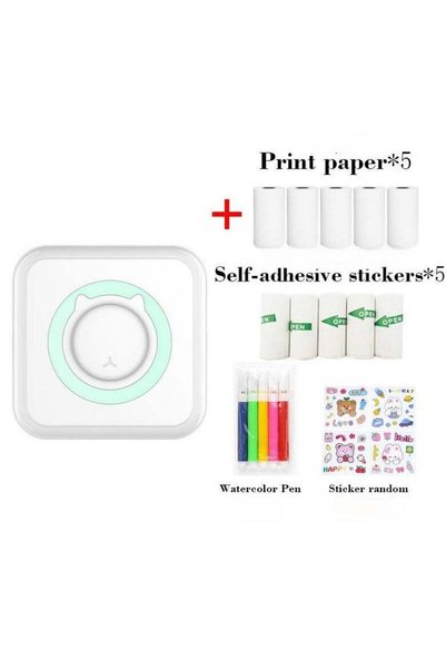 Generic Portable Bluetooth Thermal Printer for Photos, Memos, QR Codes, Shopp...