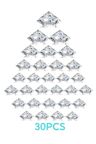 Generic 30 Pack Diamond Place Card Holders Stands Acrylic Crystal Table Card ...