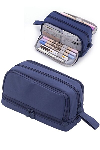 Generic Big Capacity Pencil Holders Canvas High Large Storage Pouch Marker Pe...