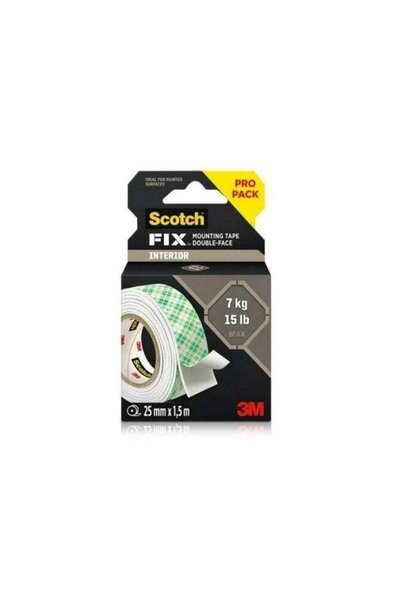Generic 3M Scotch Fix Double Side Mounting Tape 7kg (25mmx1.5m)