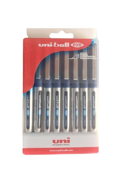 Generic Eye Roller Ball Pens Set 0.5mm Blue/Silver