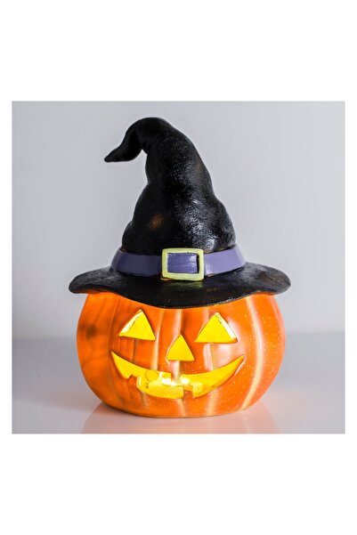 OEM Decorațiune de Halloween Dovleac cu Palarie & Lumina 24x24x30 cm – decor ...